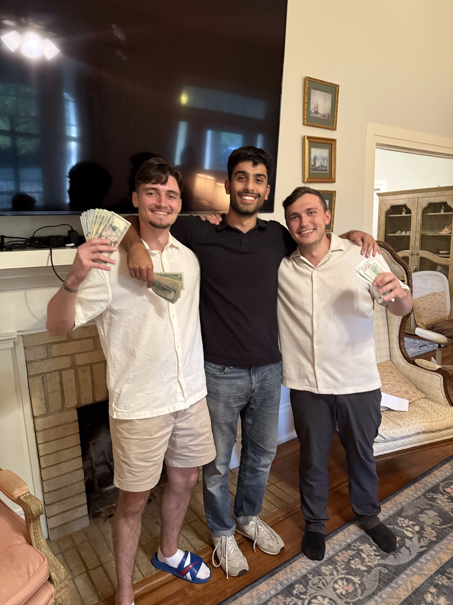 USLege Demo Night 2025 — winning team with prize