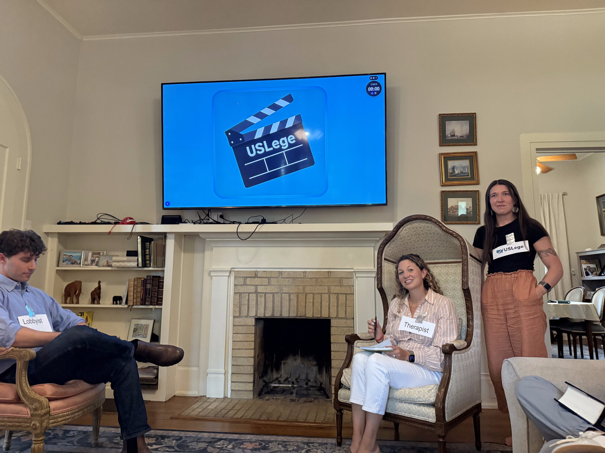 USLege Demo Night 2025 — panel and presenter